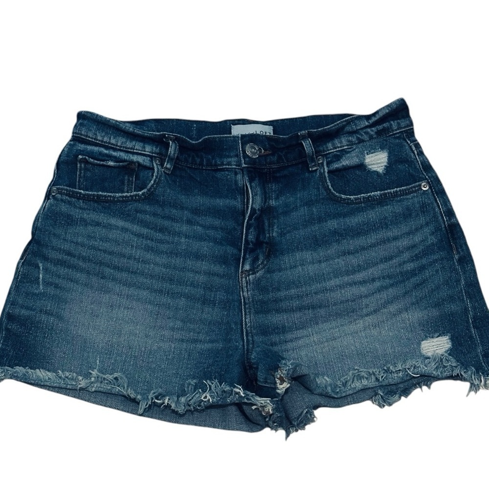 Loft | High Waist Cut Off Lightly Distressed EUC